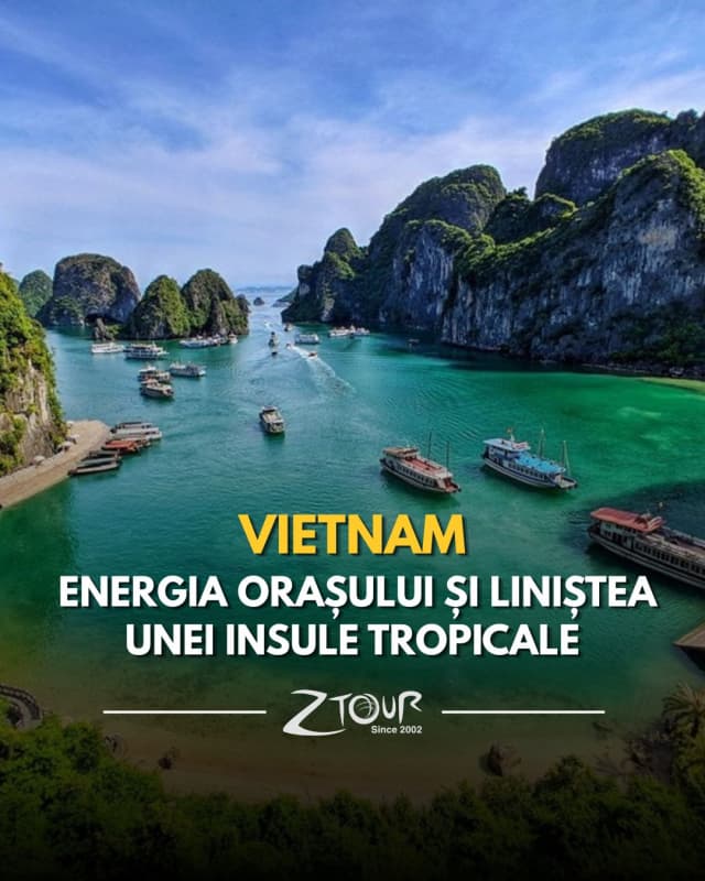 SEJUR IN VIETNAM: HO CHI MINH + PHU QUOC cu mic dejun inclus 10 nopti (OR)