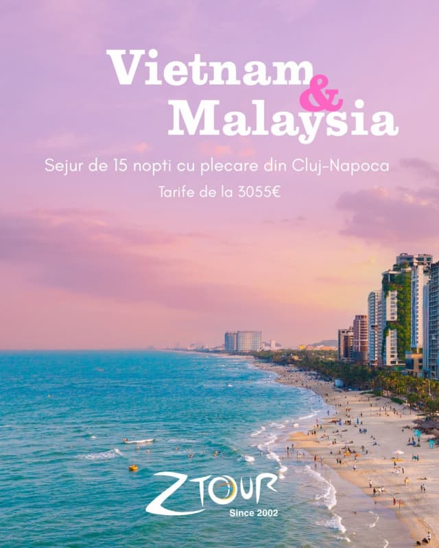 SEJUR DE 15 NOPTI IN VIETNAM SI MALAYSIA (OR)